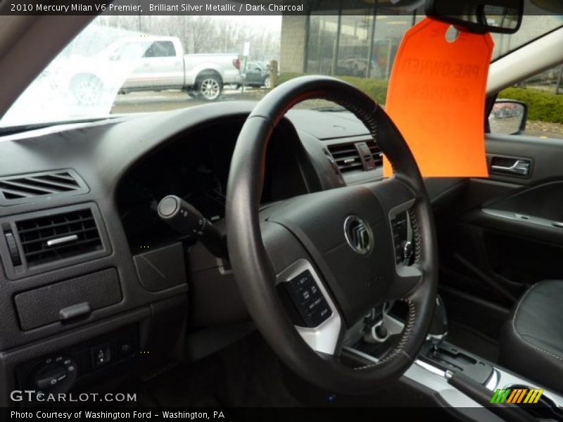 Brilliant Silver Metallic / Dark Charcoal 2010 Mercury Milan V6 Premier