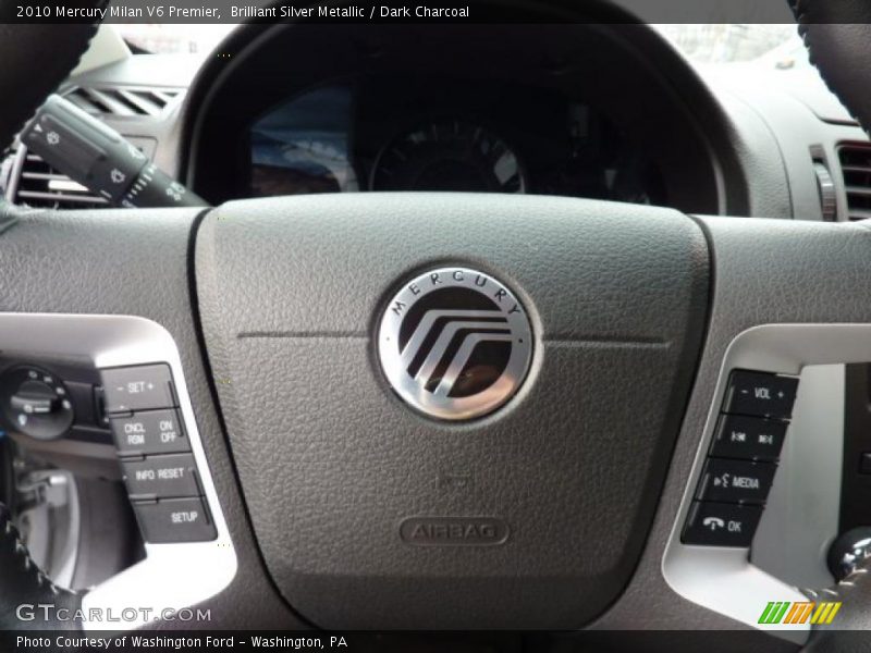 Brilliant Silver Metallic / Dark Charcoal 2010 Mercury Milan V6 Premier