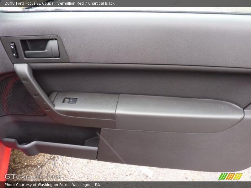 Vermillion Red / Charcoal Black 2008 Ford Focus SE Coupe