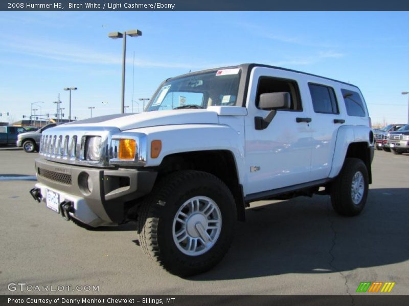 Birch White / Light Cashmere/Ebony 2008 Hummer H3