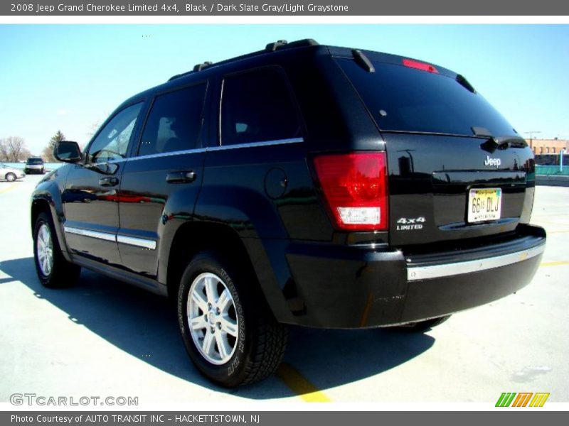 Black / Dark Slate Gray/Light Graystone 2008 Jeep Grand Cherokee Limited 4x4