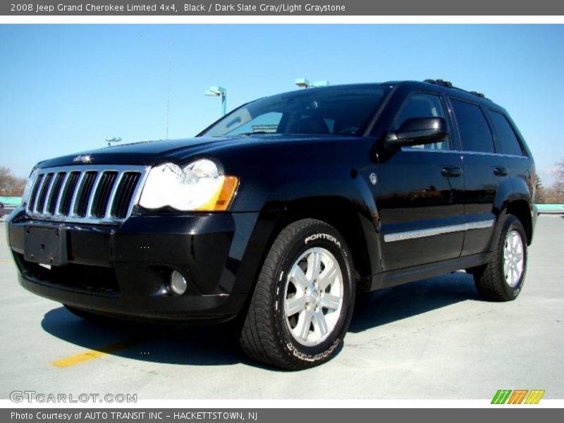 Black / Dark Slate Gray/Light Graystone 2008 Jeep Grand Cherokee Limited 4x4