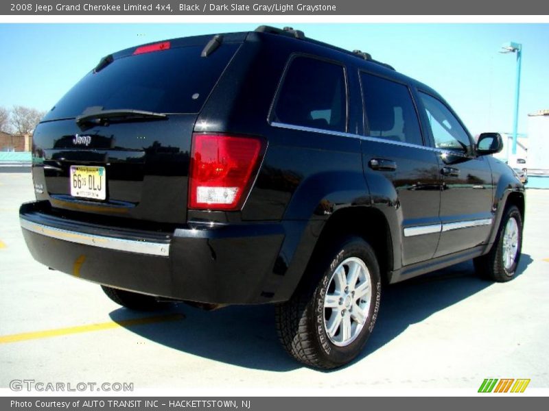 Black / Dark Slate Gray/Light Graystone 2008 Jeep Grand Cherokee Limited 4x4