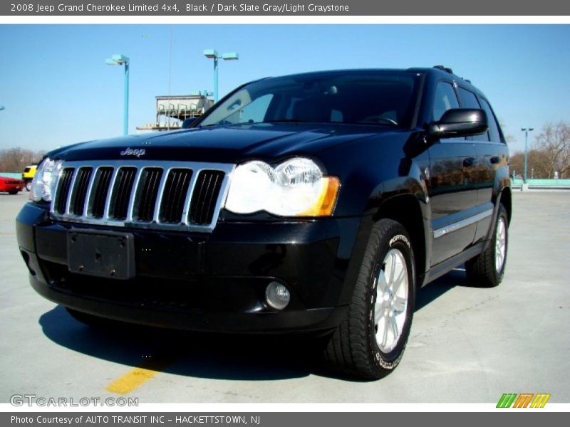 Black / Dark Slate Gray/Light Graystone 2008 Jeep Grand Cherokee Limited 4x4