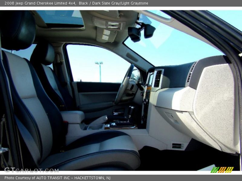 Black / Dark Slate Gray/Light Graystone 2008 Jeep Grand Cherokee Limited 4x4