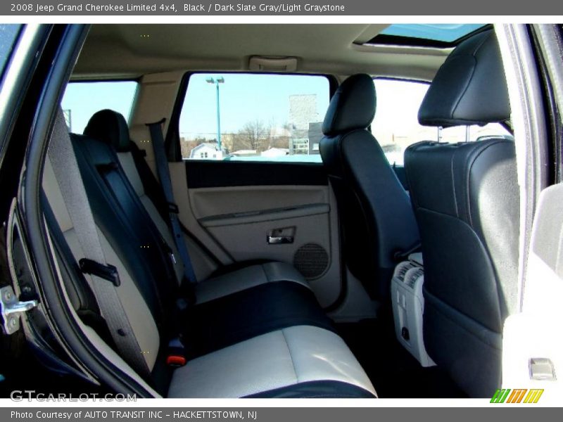 Black / Dark Slate Gray/Light Graystone 2008 Jeep Grand Cherokee Limited 4x4