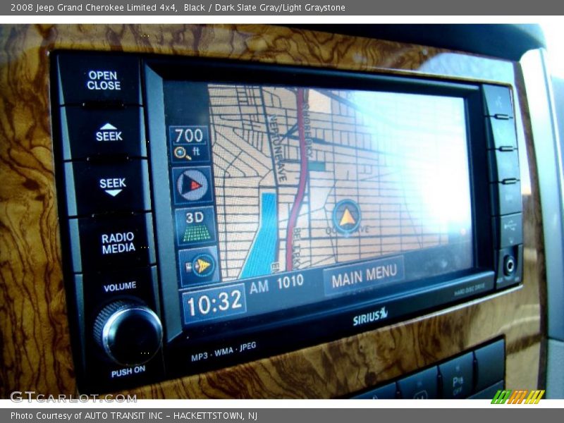 Black / Dark Slate Gray/Light Graystone 2008 Jeep Grand Cherokee Limited 4x4