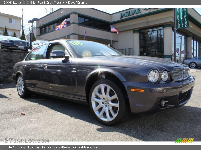 Pearl Grey Metallic / Dove/Granite 2008 Jaguar XJ XJ8 L