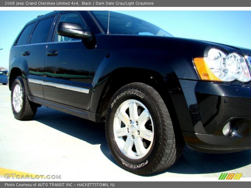 Black / Dark Slate Gray/Light Graystone 2008 Jeep Grand Cherokee Limited 4x4