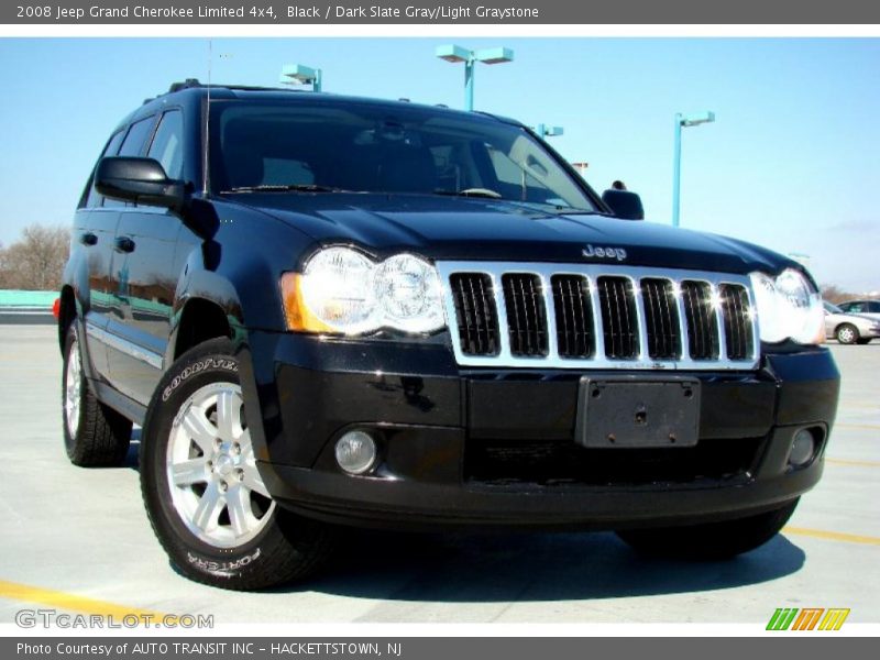 Black / Dark Slate Gray/Light Graystone 2008 Jeep Grand Cherokee Limited 4x4