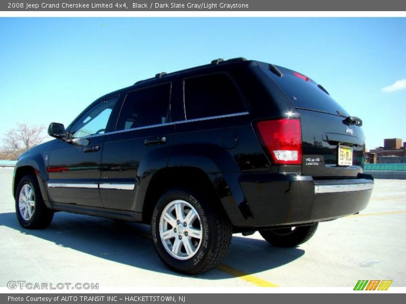 Black / Dark Slate Gray/Light Graystone 2008 Jeep Grand Cherokee Limited 4x4