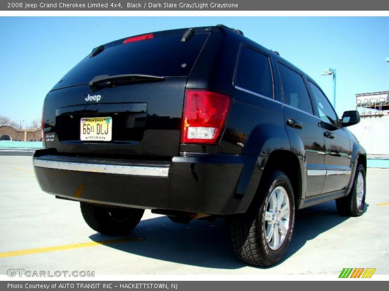 Black / Dark Slate Gray/Light Graystone 2008 Jeep Grand Cherokee Limited 4x4