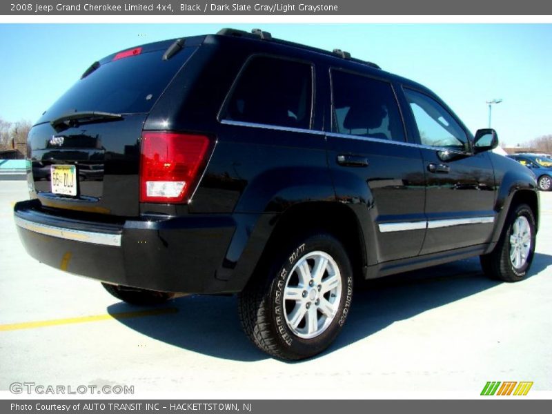 Black / Dark Slate Gray/Light Graystone 2008 Jeep Grand Cherokee Limited 4x4