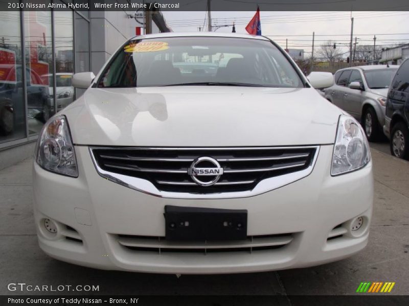 Winter Frost White / Charcoal 2010 Nissan Altima Hybrid