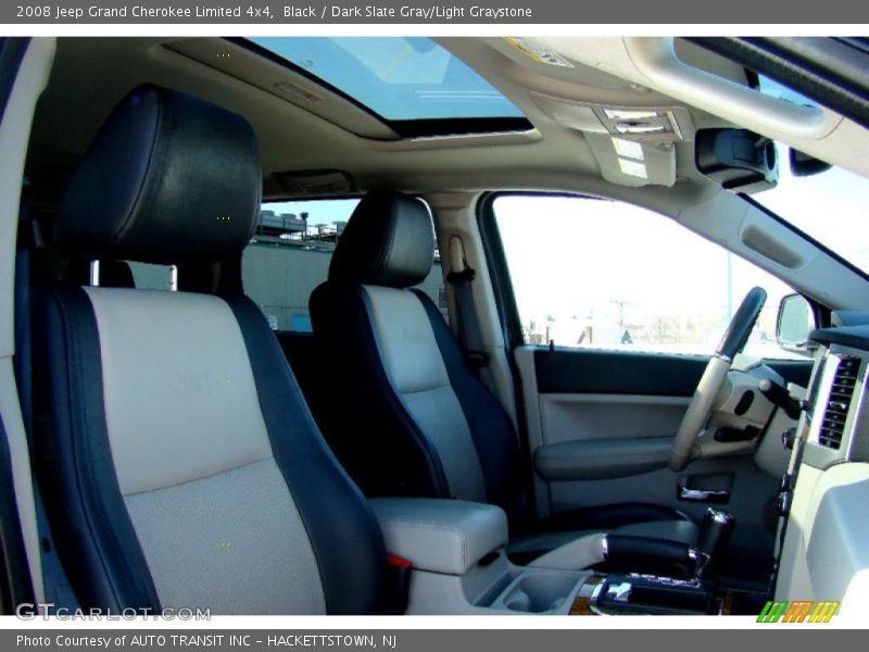 Black / Dark Slate Gray/Light Graystone 2008 Jeep Grand Cherokee Limited 4x4