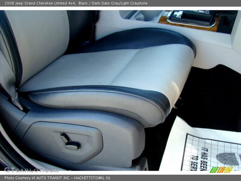 Black / Dark Slate Gray/Light Graystone 2008 Jeep Grand Cherokee Limited 4x4