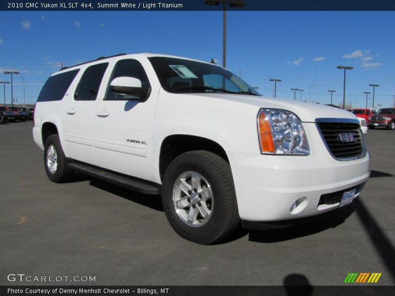 Summit White / Light Titanium 2010 GMC Yukon XL SLT 4x4