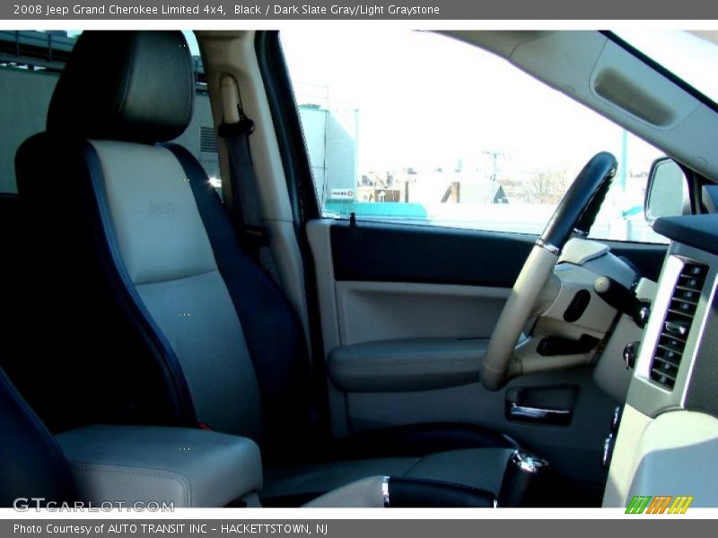 Black / Dark Slate Gray/Light Graystone 2008 Jeep Grand Cherokee Limited 4x4