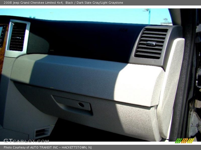 Black / Dark Slate Gray/Light Graystone 2008 Jeep Grand Cherokee Limited 4x4