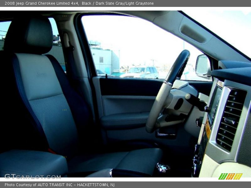 Black / Dark Slate Gray/Light Graystone 2008 Jeep Grand Cherokee Limited 4x4