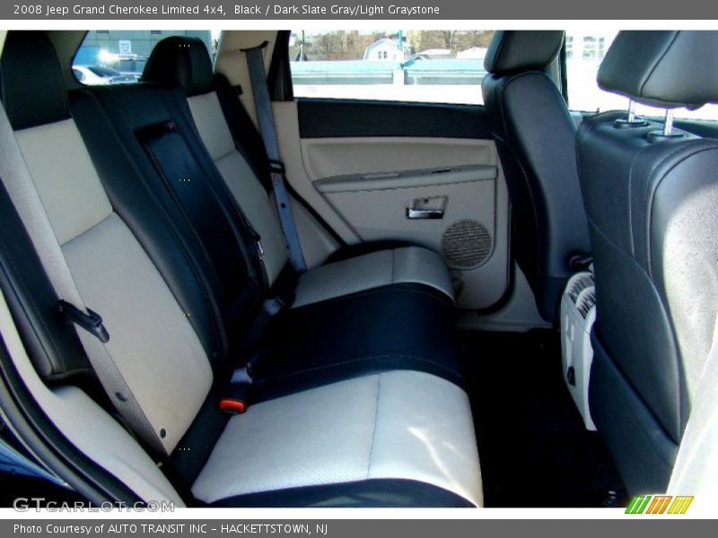 Black / Dark Slate Gray/Light Graystone 2008 Jeep Grand Cherokee Limited 4x4