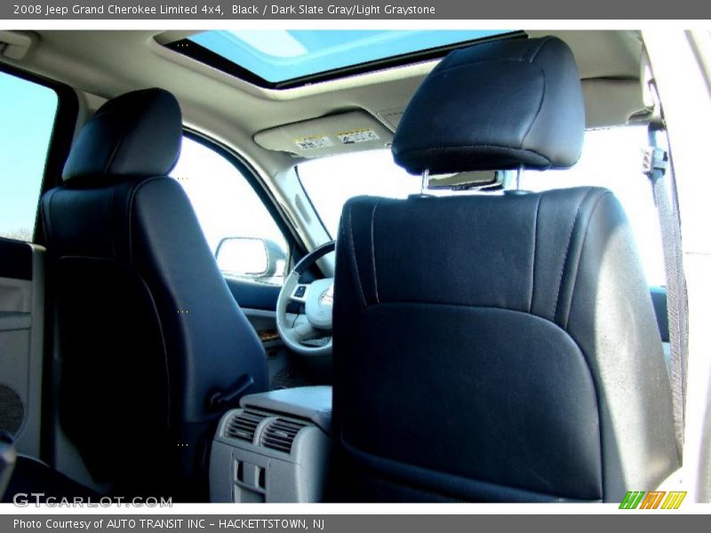 Black / Dark Slate Gray/Light Graystone 2008 Jeep Grand Cherokee Limited 4x4
