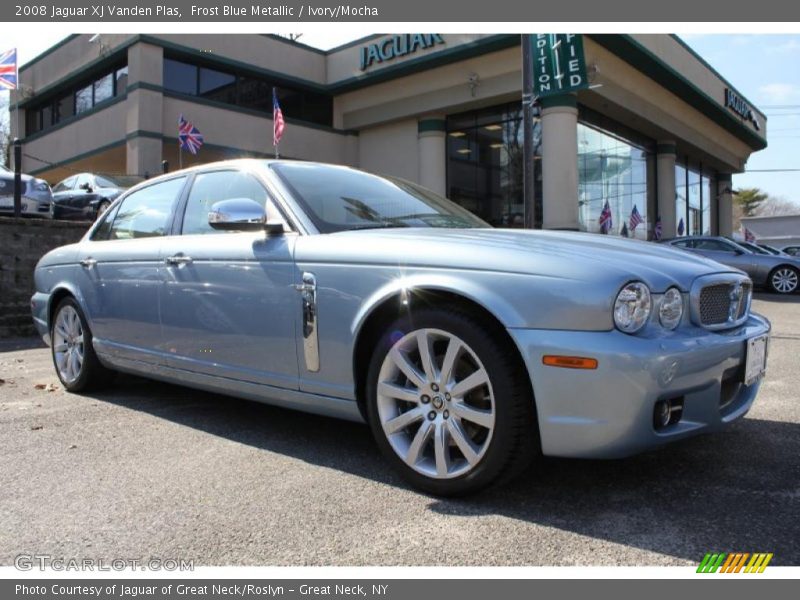 Frost Blue Metallic / Ivory/Mocha 2008 Jaguar XJ Vanden Plas