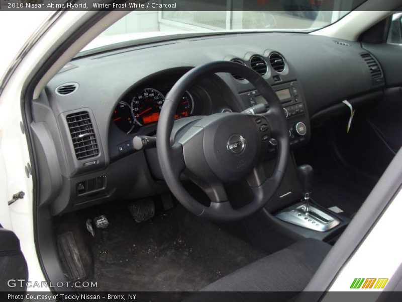 Winter Frost White / Charcoal 2010 Nissan Altima Hybrid