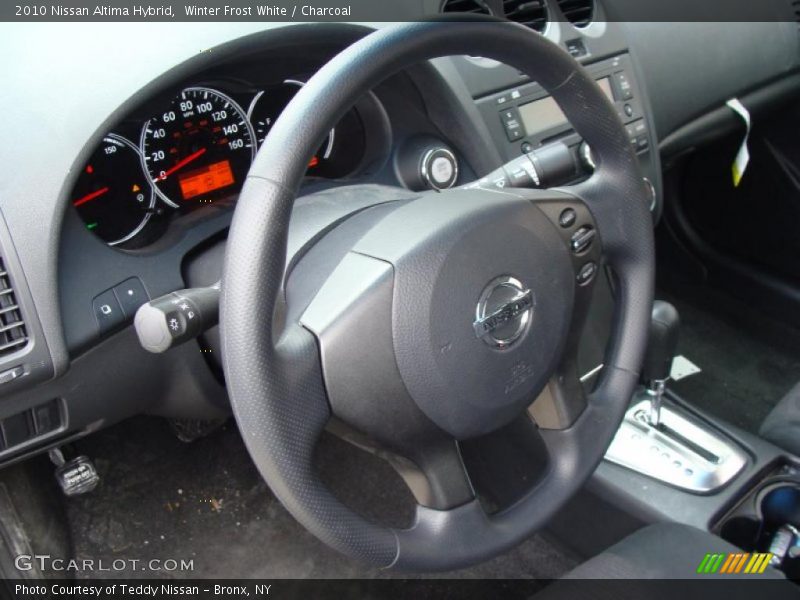 Winter Frost White / Charcoal 2010 Nissan Altima Hybrid