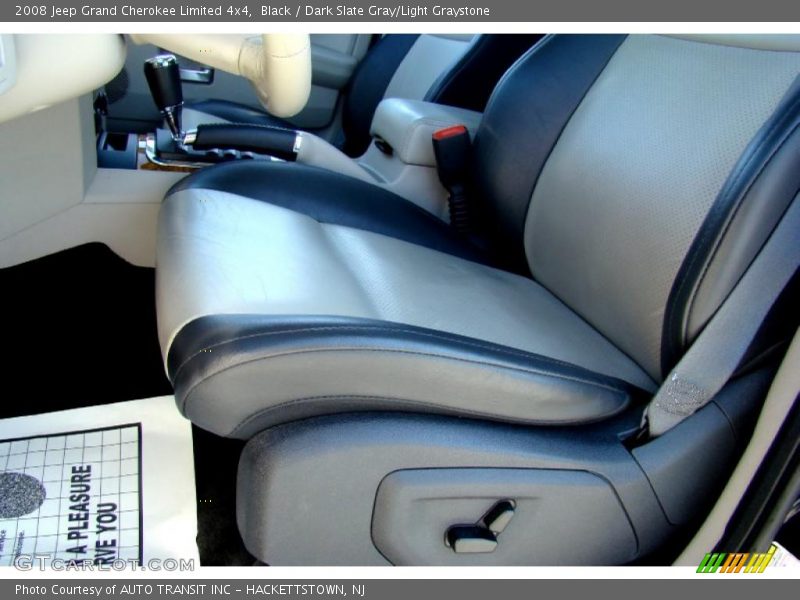 Black / Dark Slate Gray/Light Graystone 2008 Jeep Grand Cherokee Limited 4x4