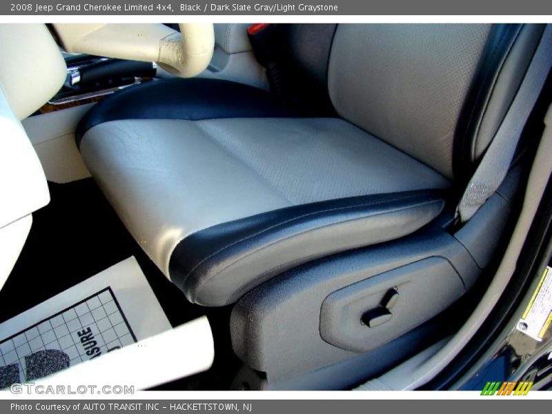 Black / Dark Slate Gray/Light Graystone 2008 Jeep Grand Cherokee Limited 4x4