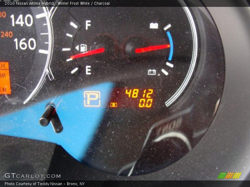 Winter Frost White / Charcoal 2010 Nissan Altima Hybrid
