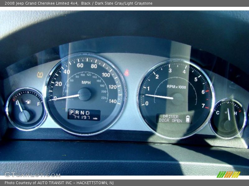 Black / Dark Slate Gray/Light Graystone 2008 Jeep Grand Cherokee Limited 4x4