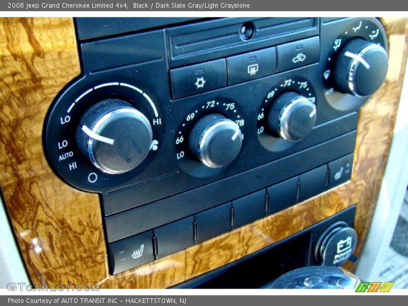 Black / Dark Slate Gray/Light Graystone 2008 Jeep Grand Cherokee Limited 4x4