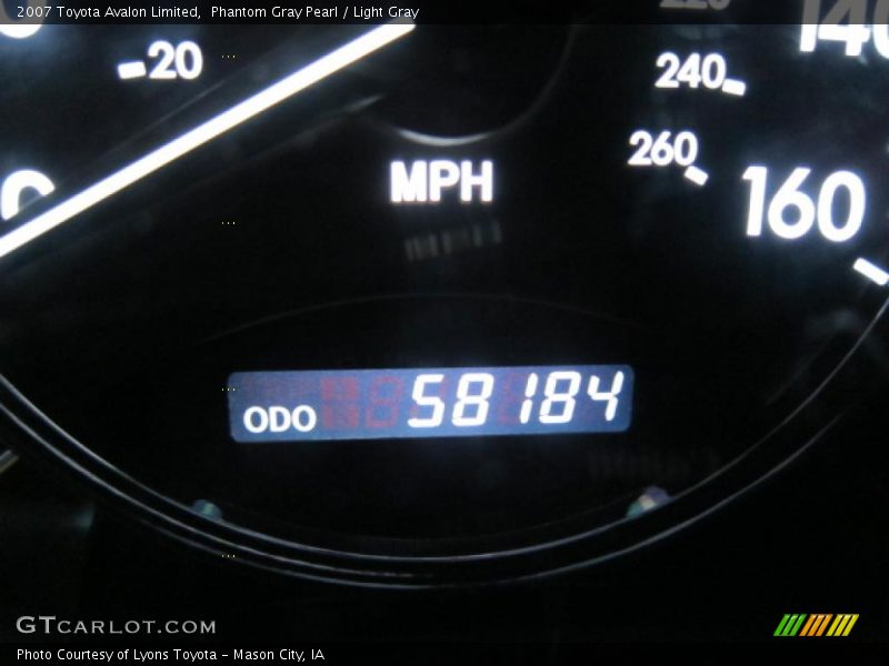 Phantom Gray Pearl / Light Gray 2007 Toyota Avalon Limited
