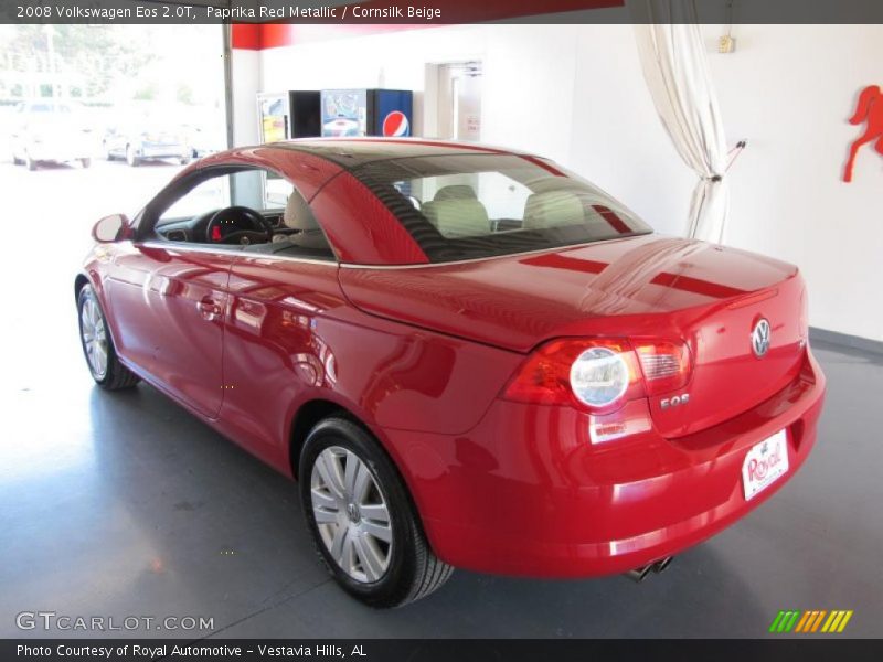 Paprika Red Metallic / Cornsilk Beige 2008 Volkswagen Eos 2.0T