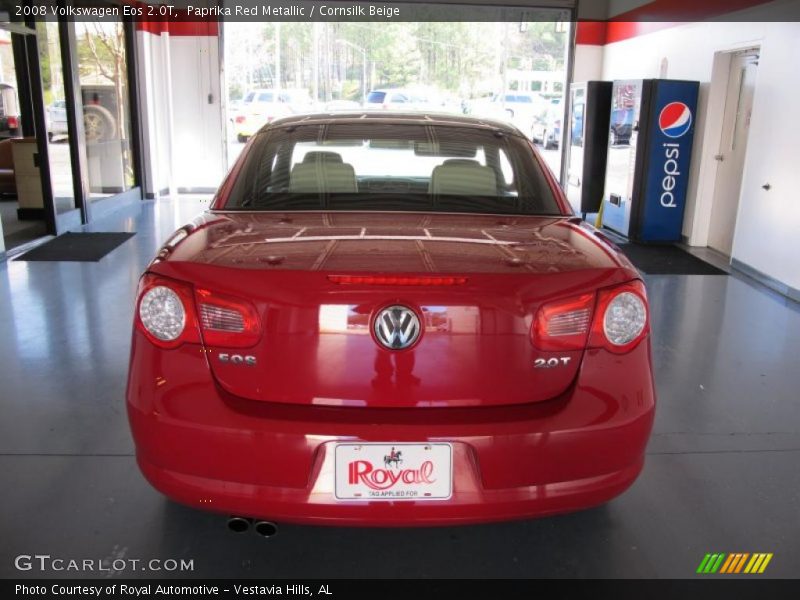 Paprika Red Metallic / Cornsilk Beige 2008 Volkswagen Eos 2.0T