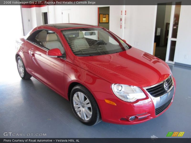 Paprika Red Metallic / Cornsilk Beige 2008 Volkswagen Eos 2.0T