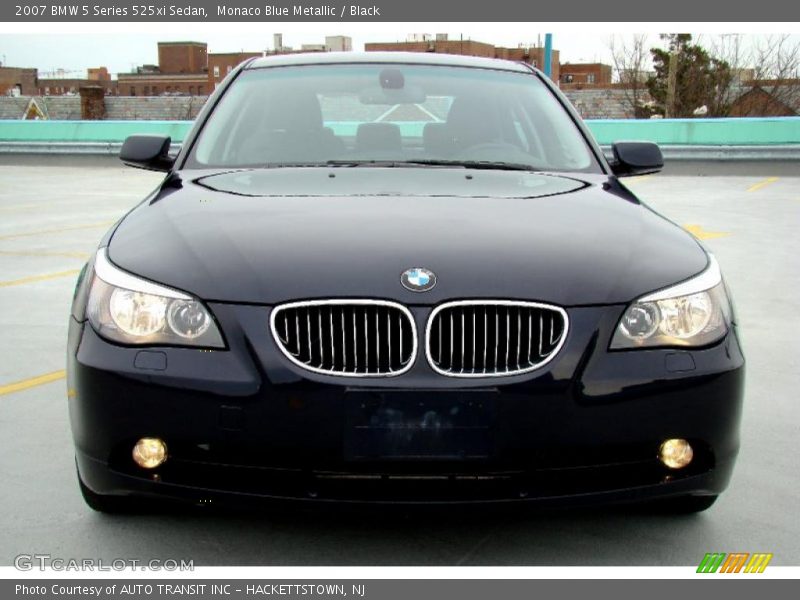 Monaco Blue Metallic / Black 2007 BMW 5 Series 525xi Sedan