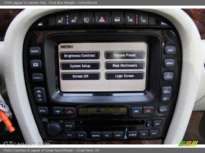 Frost Blue Metallic / Ivory/Mocha 2008 Jaguar XJ Vanden Plas