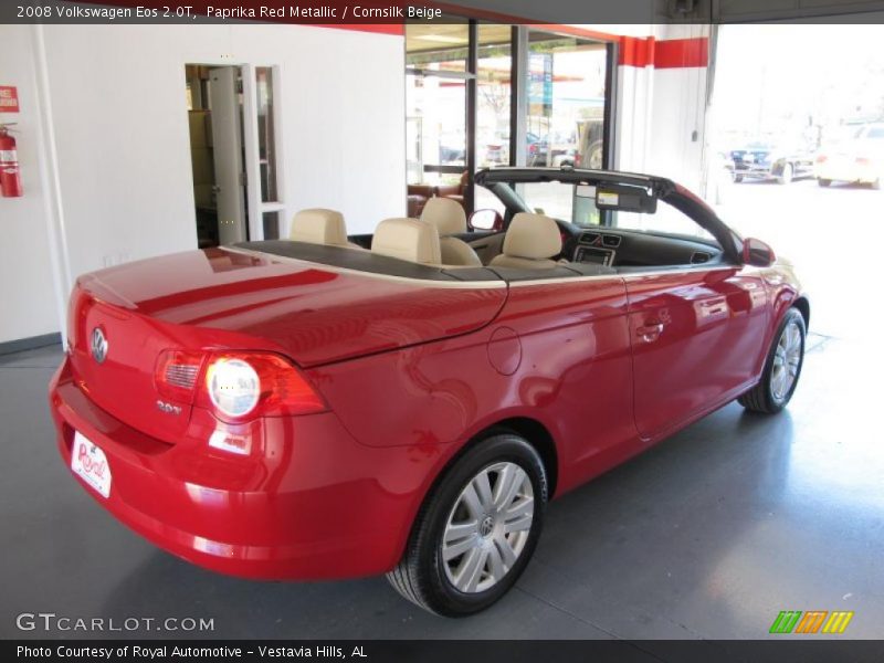 Paprika Red Metallic / Cornsilk Beige 2008 Volkswagen Eos 2.0T