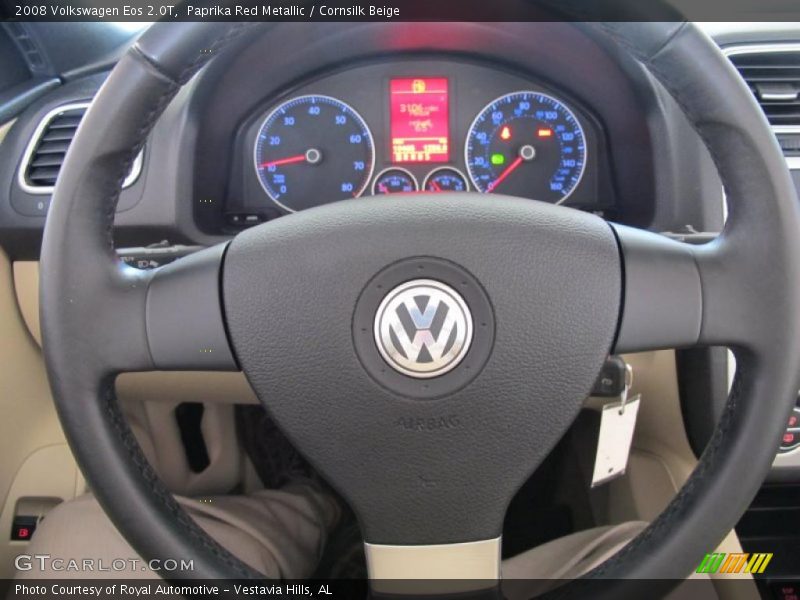 Paprika Red Metallic / Cornsilk Beige 2008 Volkswagen Eos 2.0T