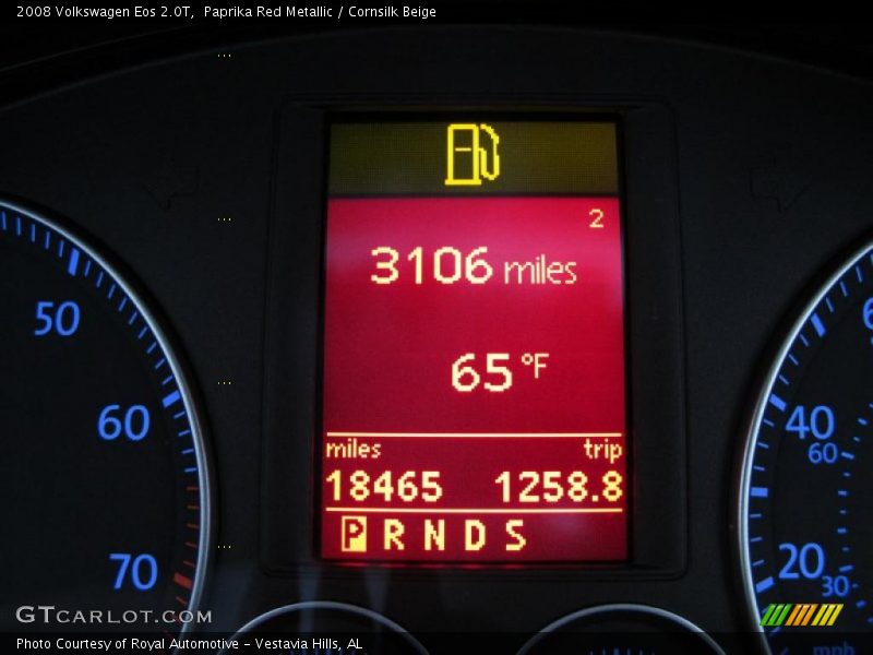 Paprika Red Metallic / Cornsilk Beige 2008 Volkswagen Eos 2.0T