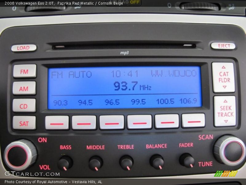 Paprika Red Metallic / Cornsilk Beige 2008 Volkswagen Eos 2.0T
