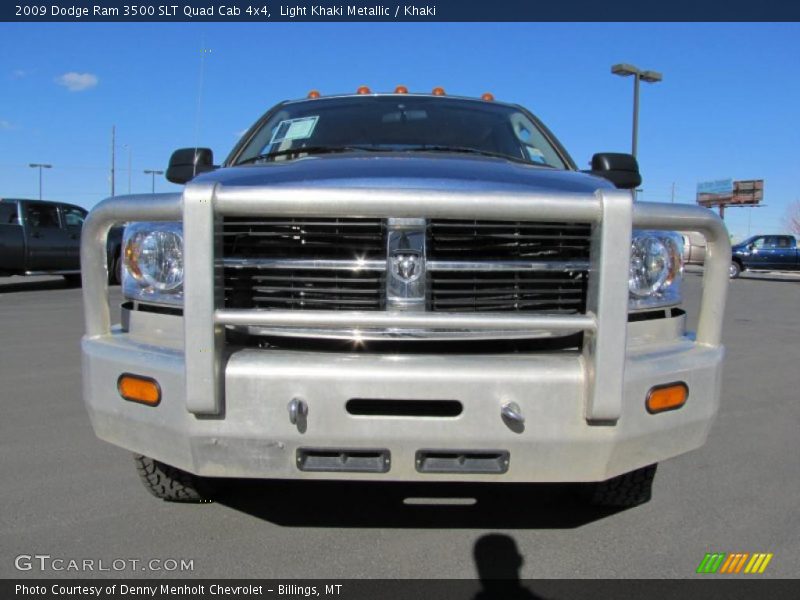 Light Khaki Metallic / Khaki 2009 Dodge Ram 3500 SLT Quad Cab 4x4