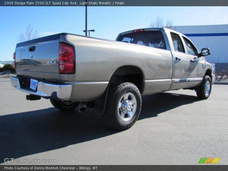Light Khaki Metallic / Khaki 2009 Dodge Ram 3500 SLT Quad Cab 4x4