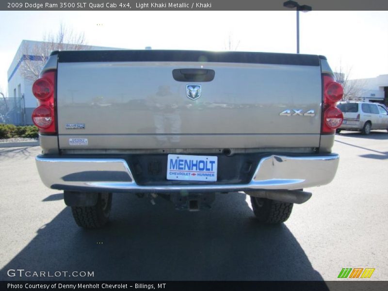 Light Khaki Metallic / Khaki 2009 Dodge Ram 3500 SLT Quad Cab 4x4