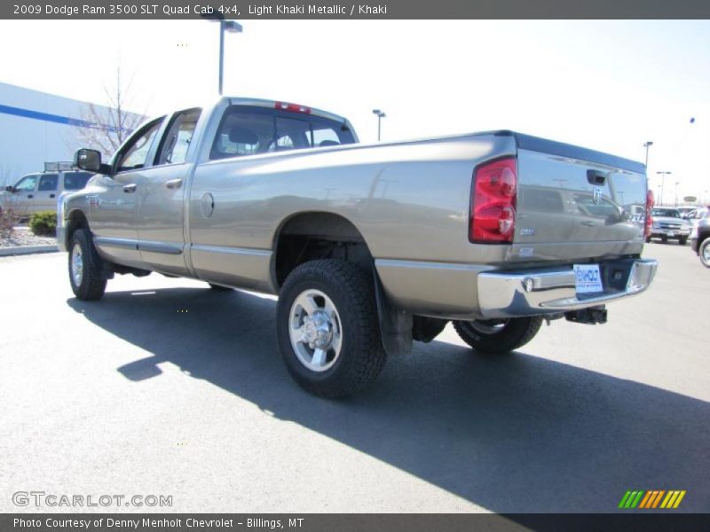 Light Khaki Metallic / Khaki 2009 Dodge Ram 3500 SLT Quad Cab 4x4