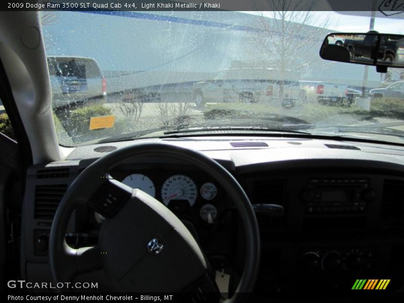 Light Khaki Metallic / Khaki 2009 Dodge Ram 3500 SLT Quad Cab 4x4
