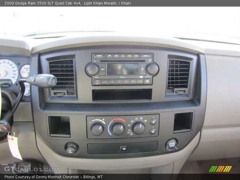 Light Khaki Metallic / Khaki 2009 Dodge Ram 3500 SLT Quad Cab 4x4